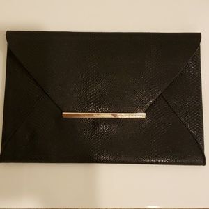 Bcbg Harlow embossed envelope clutch